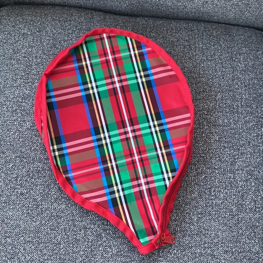 Red Plaid Racket Cover - Picture 2 of 7